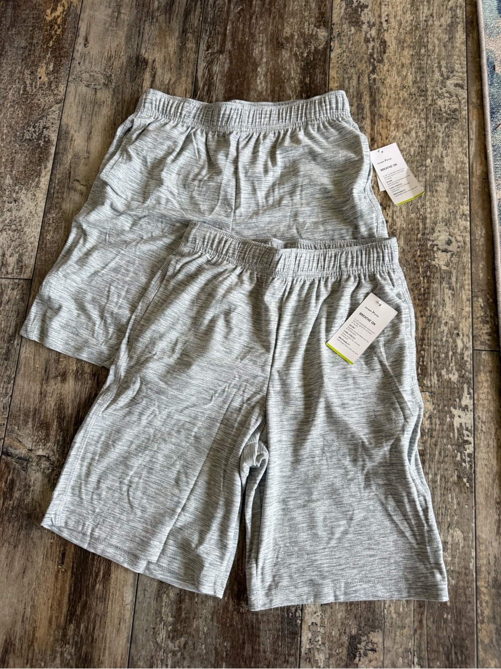 2 for $30 sale: NWT 2 Pair Old Navy active gray Breath on soft athletic shorts